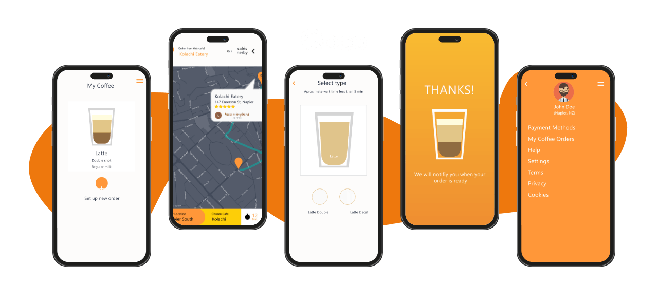 Qoco mobile app interface - Codexia Technologies
